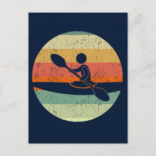 Cool Kayak Sunset Postcard