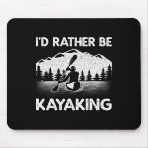 Cool Kayaking Art For Men Women Kayak Paddle Boati Mouse Mat