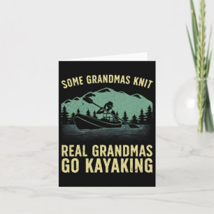 Cool Kayaking For Grandma Mum Kayaker Boating Kaya Card