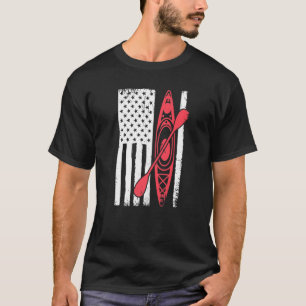 Cool Kayaking For Men Women Kayak Fishing USA Amer T-Shirt