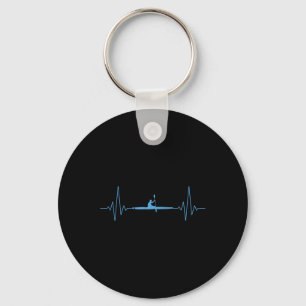 Cool Kayaking Heartbeat Canoe Boating Kayaks Outdo Key Ring