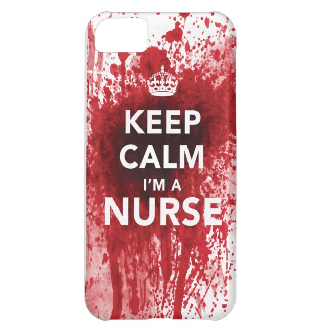 Cool "Keep Calm I'm a Nurse" iPhone 5C Case (Back)