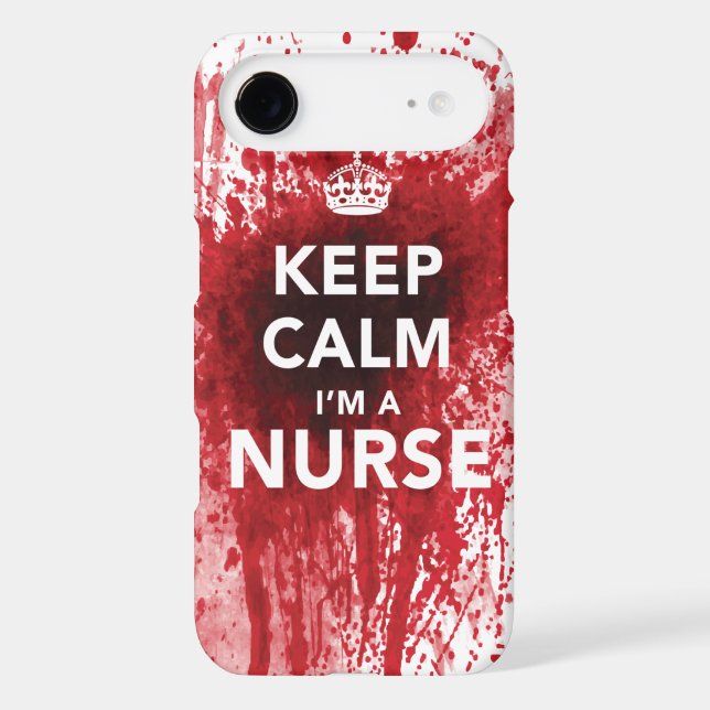 Cool "Keep Calm I'm a Nurse" iPhone 5C Case (Back)