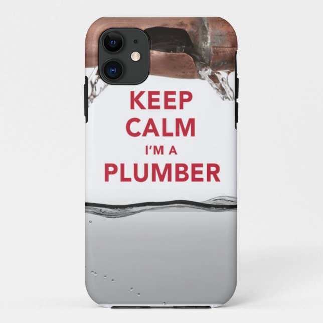 Cool "Keep Calm I'm a Plumber" iPhone 5/5S Case (Back)
