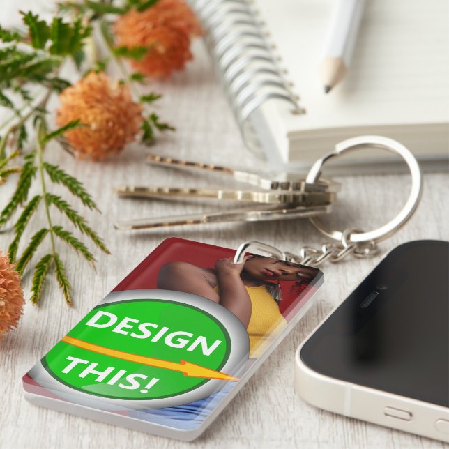 COOL! Keychain - Acrylic Rectangle (single-sided) (Front Right)