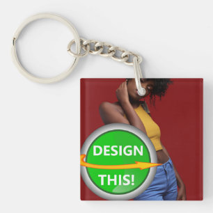 COOL! Keychain - Acrylic Square (single-sided)