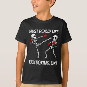 Cool Kickboxing Design For Men Women Kickbox Sport T-Shirt