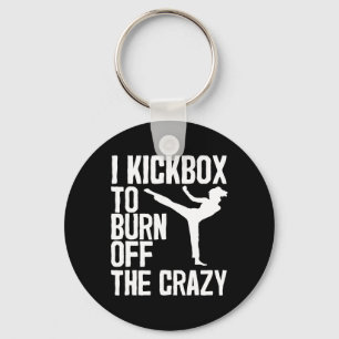 Cool Kickboxing For Men Women Kickboxer Jab Workou Key Ring