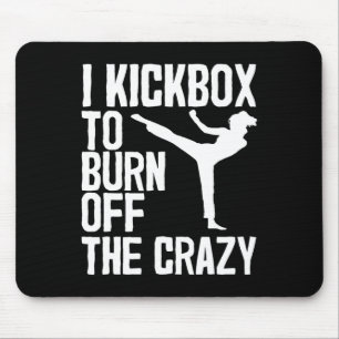 Cool Kickboxing For Men Women Kickboxer Jab Workou Mouse Mat