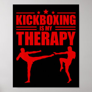 Cool Kickboxing For Men Women Kickboxer Workout Ex Poster