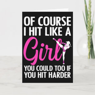 Cool Kickboxing For Women Girls Taekwondo Karate K Card