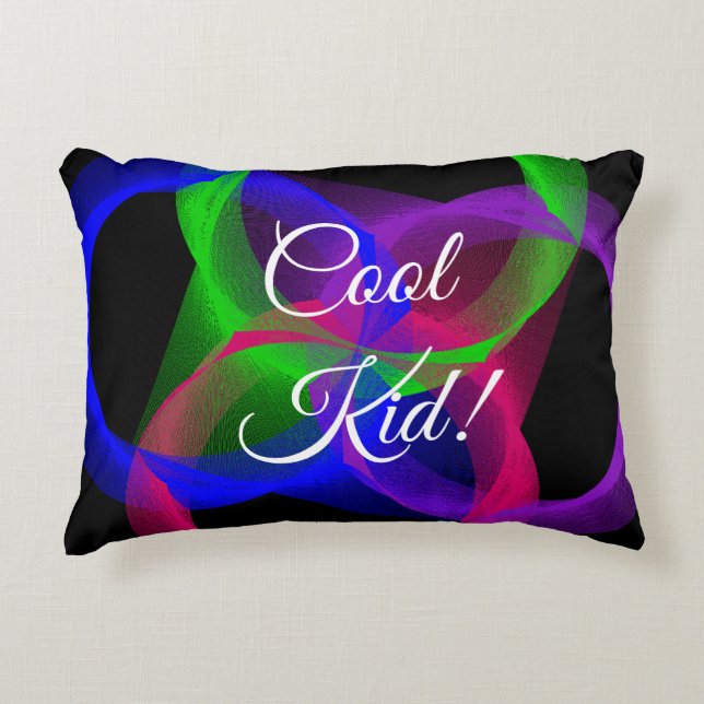 Cool Kid Geometric Accent Pillow (Front)