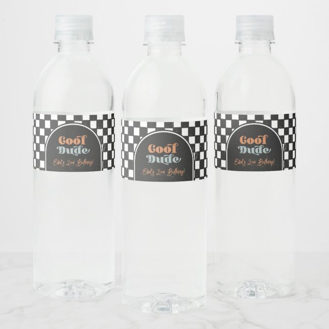 Cool Kid Party Water Bottle Labels (Bottles)