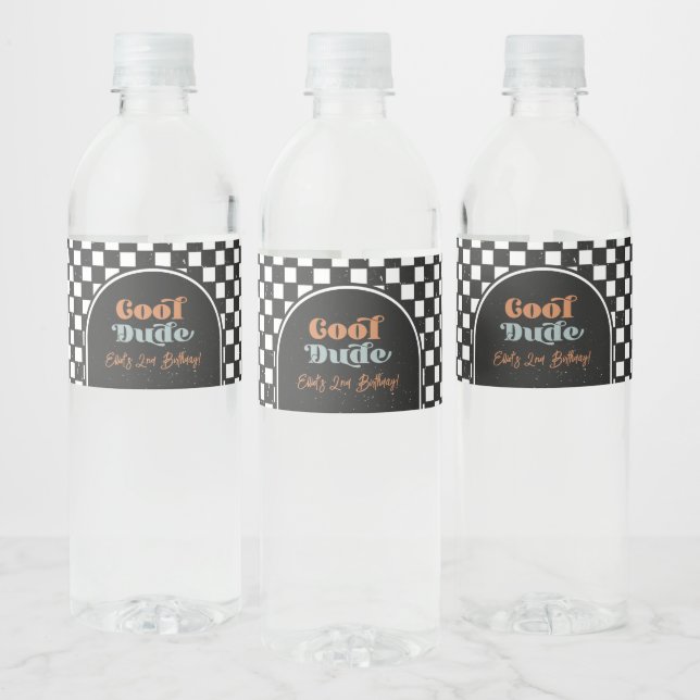 Cool Kid Party Water Bottle Labels (Bottles)