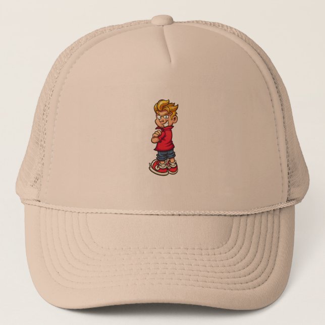 cool kid trucker hat (Front)