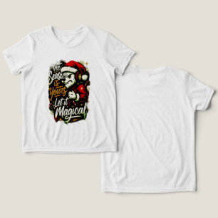 Cool Kids Christmas Edgy Santa Bear DJ Tee