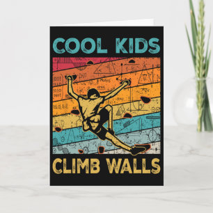 Cool Kids Climb Walls Extremesport Rock Climbing B Card