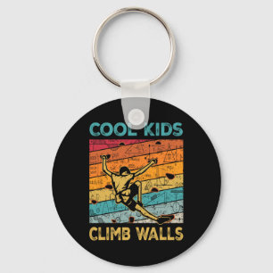 Cool Kids Climb Walls Extremesport Rock Climbing B Key Ring