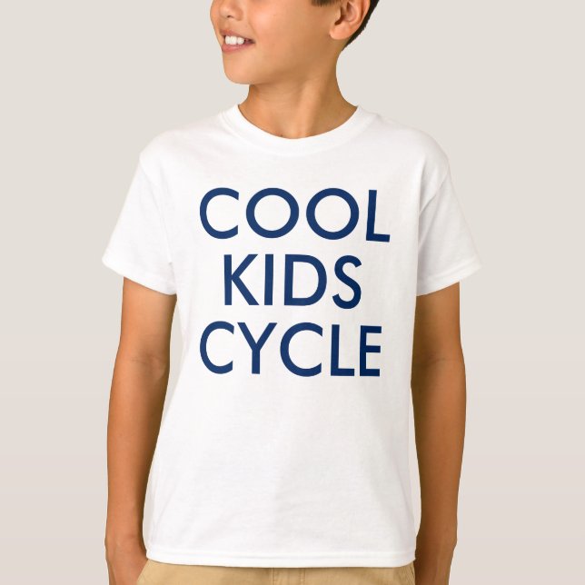 Cool Kids Cycle | Cyclist Bike Lover Eco T-Shirt (Front)