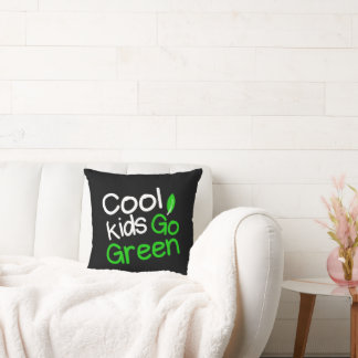 Cool kids go green  cushion