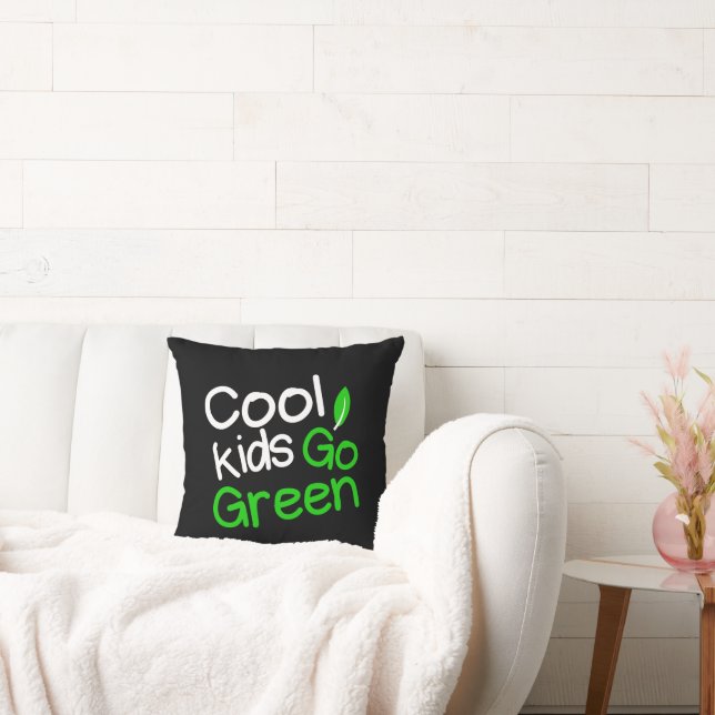 Cool kids go green  cushion (Couch)