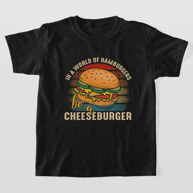 cool kids inspirational hamburger word art T-Shirt (Laydown)