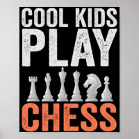Cool kids Play Chess Funny Chess Board Lovers Gift