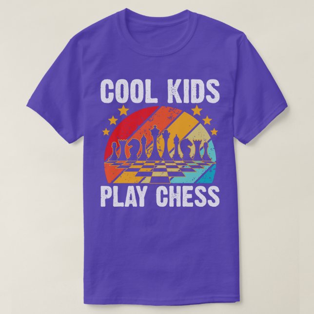Cool Kids Play Chess  T-Shirt (Design Front)
