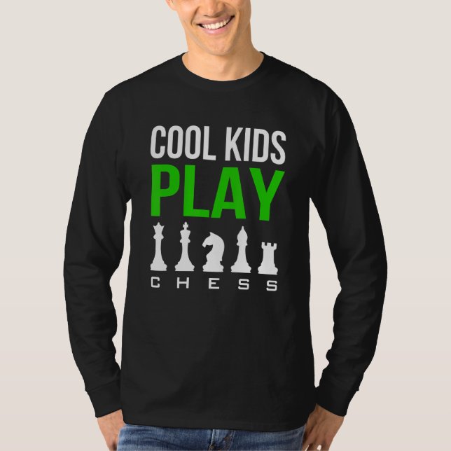 Cool Kids Play Chess Tee Game Humour Set  Player C (Front)