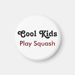 Cool Kids Play Squash Magnet