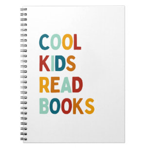 Cool kids read books, bright readers notebook