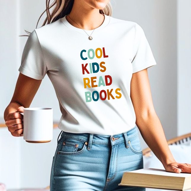 Cool Kids Read Books colourful Tri-Blend Shirt (Creator Uploaded)