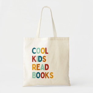 Cool kids read books  tote bag