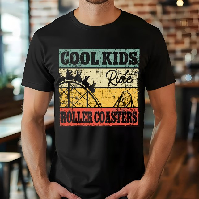 Cool Kids Ride Roller Coasters Funny Coaster Train T-Shirt (Creator Uploaded)