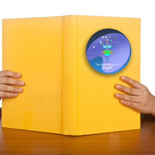 Cool Kids Robot Learning From Reading Notebook Classic Round Sticker