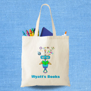 Cool Kids Robot Learning From Reading Personalised Tote Bag