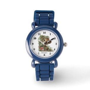 Cool kids unisex lion add name watch