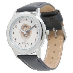 cool kids unisex lion add name watch