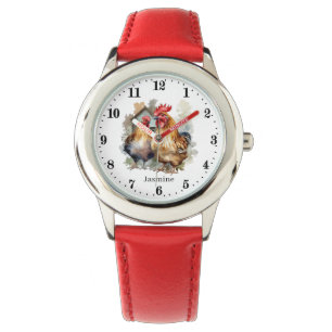 Cool kids unisex rooster chicken lovers add name  watch