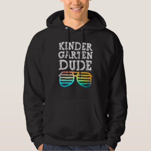Cool Kindergarten Dude Fun Kids Sunglasses First D Hoodie
