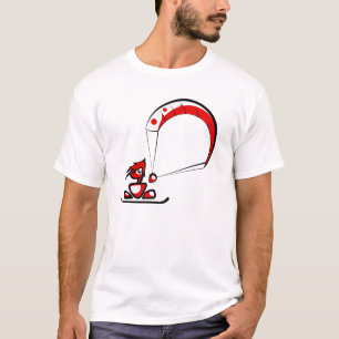 Cool kitesurf cartoon dude. T-Shirt
