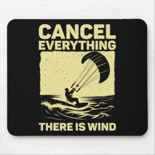 Cool Kitesurfing Art For Men Women Kite Surfing Ki Mouse Mat