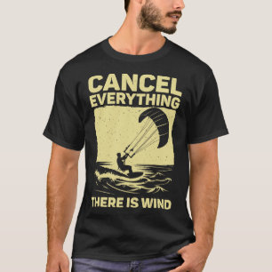 Cool Kitesurfing Art For Men Women Kite Surfing Ki T-Shirt