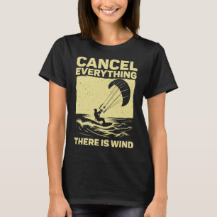 Cool Kitesurfing Art For Men Women Kite Surfing Ki T-Shirt