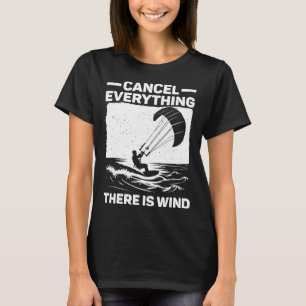 Cool Kitesurfing Art For Men Women Kite Surfing Ki T-Shirt