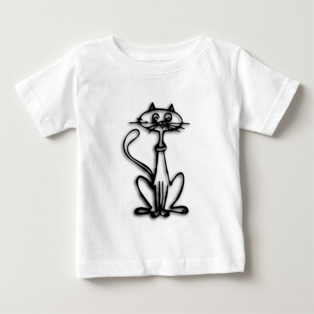 Cool Kitty Cat Baby T-Shirt (Front)