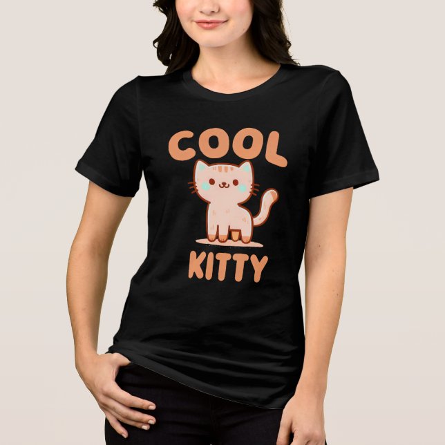 Cool Kitty Tri-Blend Shirt (Front)