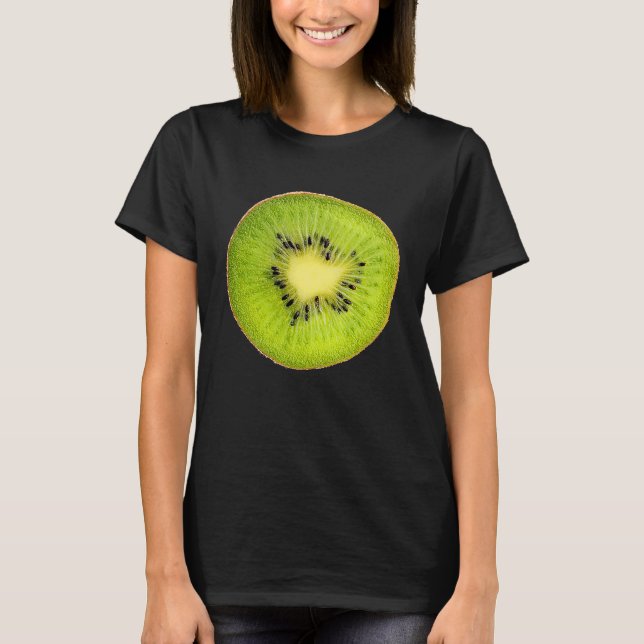 Cool Kiwi Slice Outfit Illustration  Graphic Desig T-Shirt (Front)