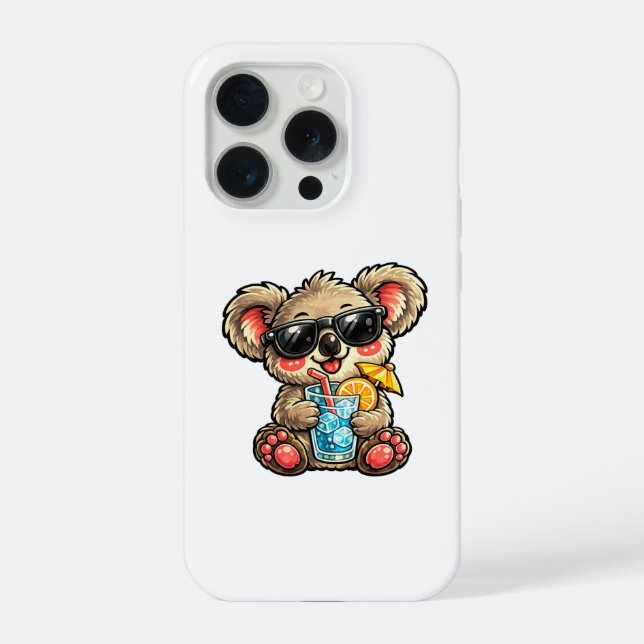 Cool Koala Drink iPhone Case (Back)