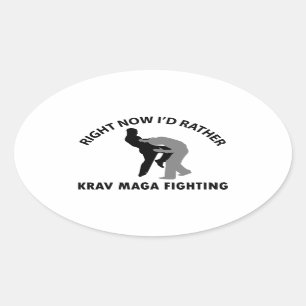 cool Krav maga  designs Oval Sticker